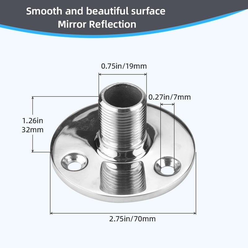 XTAR Starlink Mounting Kit for Marine Yacht Ship RV, Pipe & Pole Mount Adapter, Marine Antenna Mount for Starlink Internet Kit Satellite (Mount KT 2) - Image 5